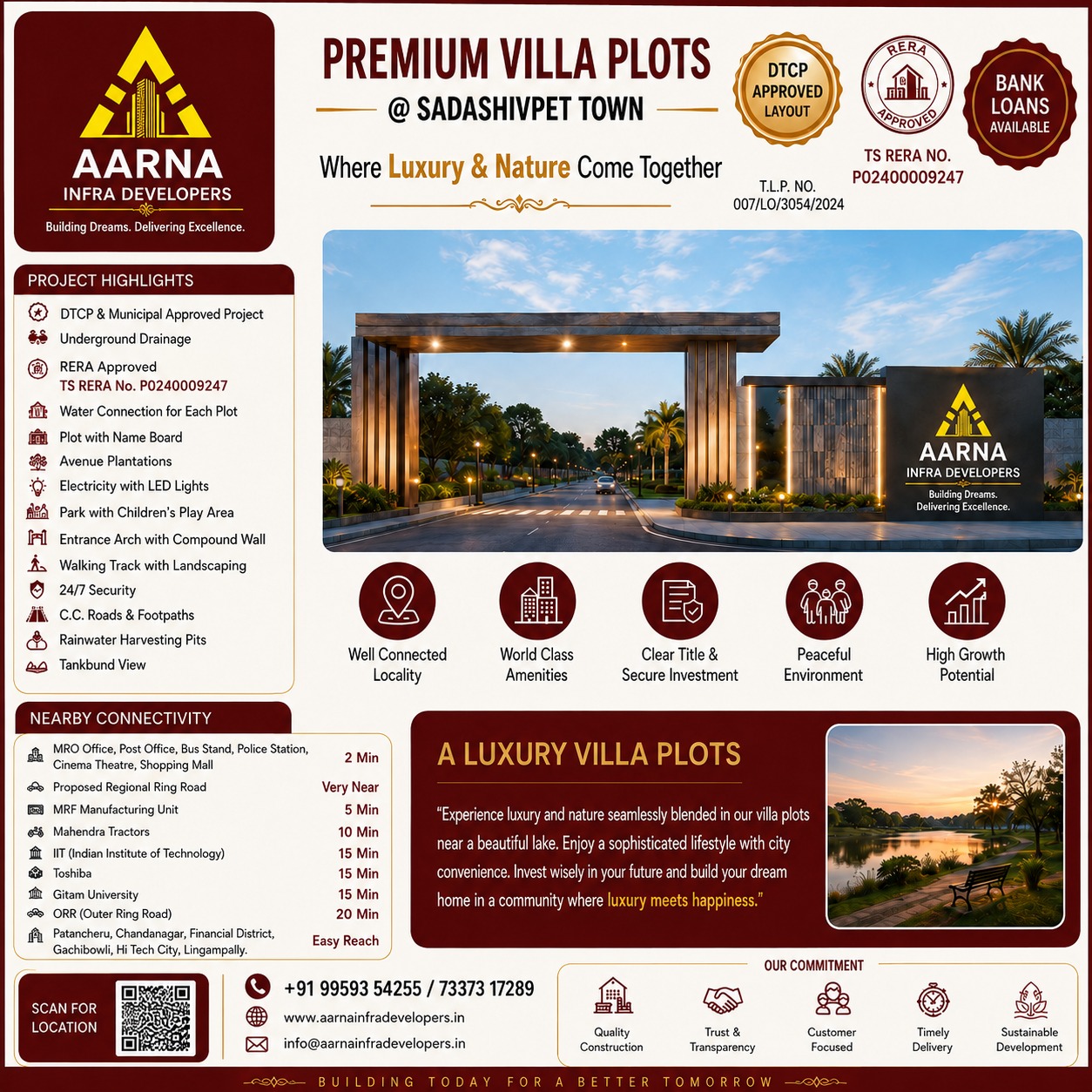 SANJEEVANI PROJECTS for Sale with DTCP Approval – Sadasivpet village,Sadasivpet Mandal,Sanga Reddy Dist,T.S., Hyderabad in Hyderabad